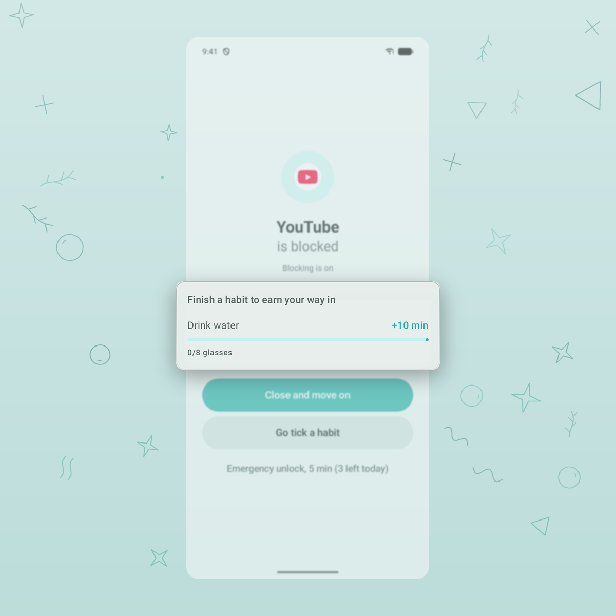 The block screen