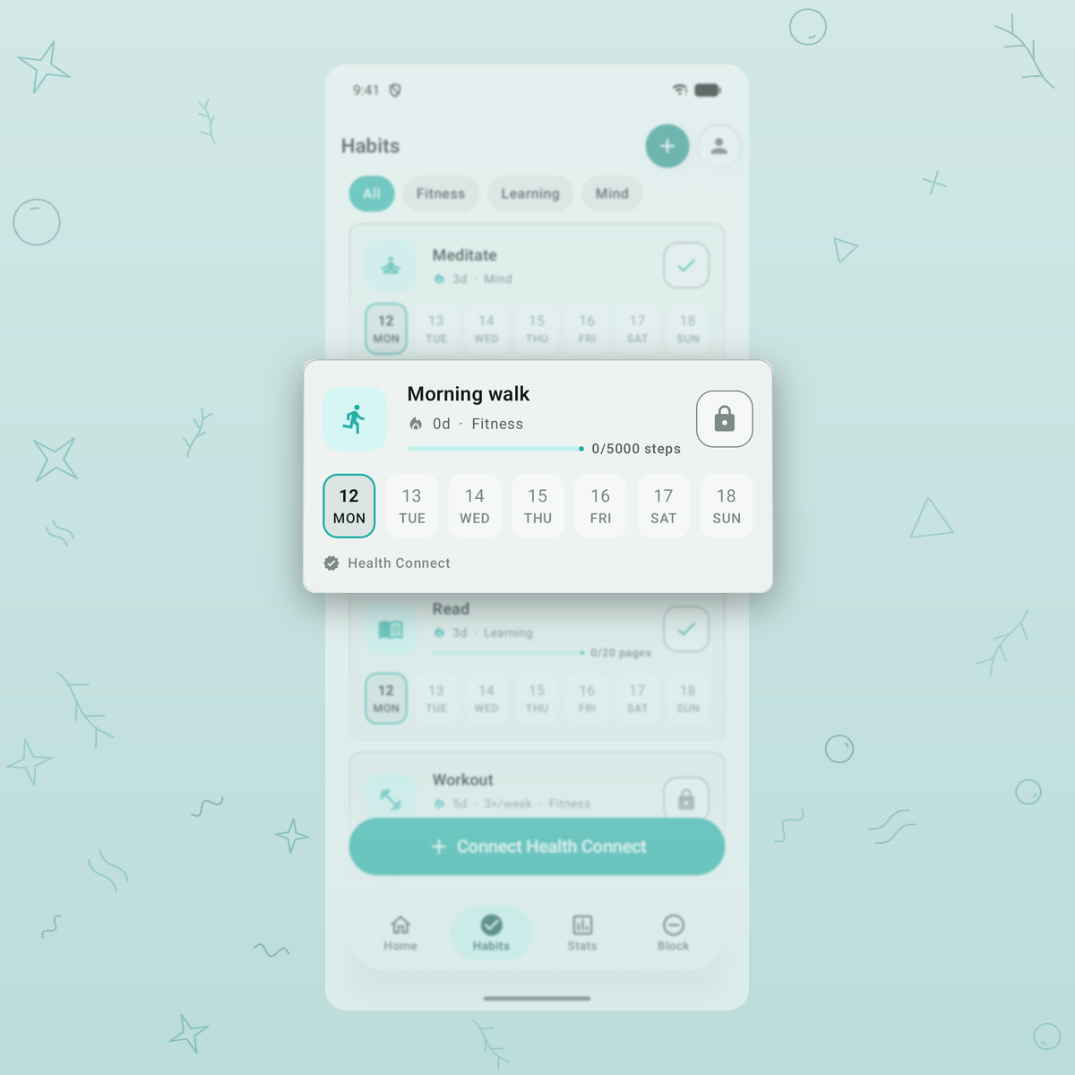 Health Connect habits